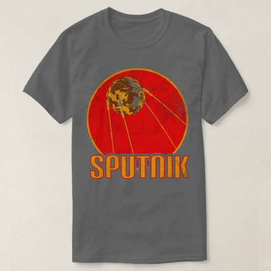 スプートニク1衛星8 Tシャツ (デザイン正面)