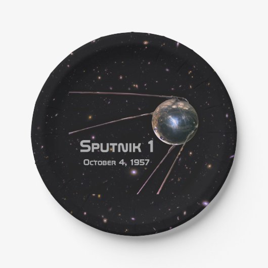 スプートニク1衛星 ペーパープレート (正面)