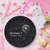 スプートニク1衛星 ペーパープレート (パーティー)