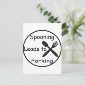スプーニングは分裂につながる ポストカード (スタンド正面)