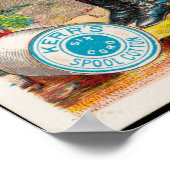 スプールコットン、ヴィンテージ広告ズ ポスター (角)