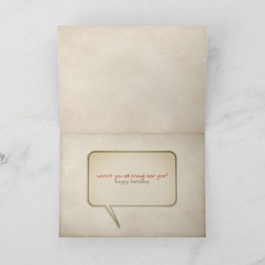 スプールテーブルの誕生日に可愛いヤギ カード (内部)