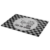 スプーンおもしろいワードのアートキッチンをなめる カッティングボード (角)