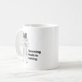 スプーンからフォークへ コーヒーマグカップ (正面左)