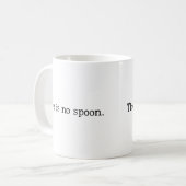 スプーンがありません コーヒーマグカップ (正面左)