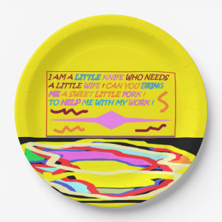 スプーンがレードルとナイフに恋をする ペーパープレート