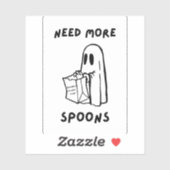 スプーンが足りない Spoonie コミュニティ ステッカー シール (シート)