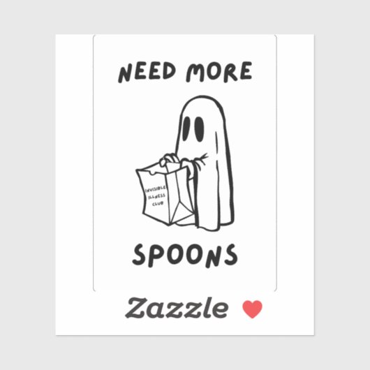 スプーンが足りない Spoonie コミュニティ ステッカー シール (シート)