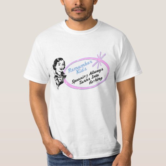 スプーンでつぐこと Tシャツ (正面)