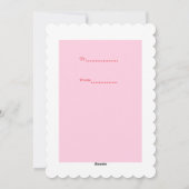 スプーンとアイスクリームコーンヴィンテージバレンタイン シーズンカード (裏面)