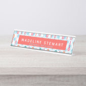 スプーンとギンガお洒落ム デスクネームプレート (正面)