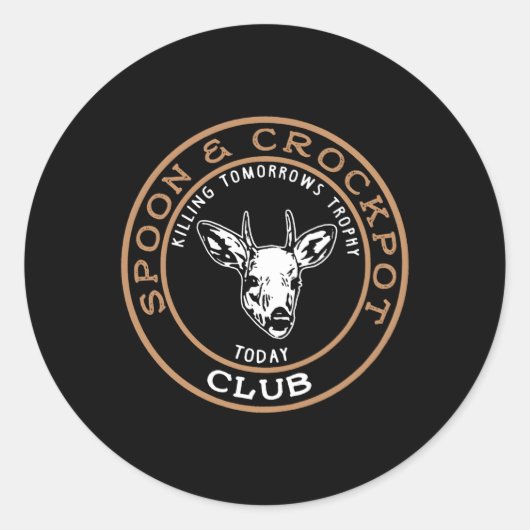 スプーンとクロックポーIng明日のトロフィー ラウンドシール (正面)