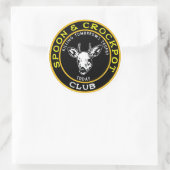 スプーンとクロッポット今日のトロフィーを殺す ラウンドシール (バッグ)