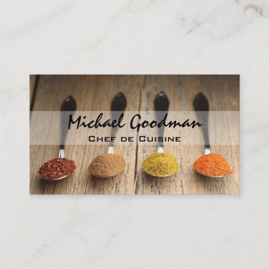 スプーンとスパイス 名刺 (正面)