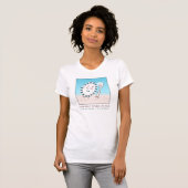 スプーンと逃げたお皿のビーチウエディング Tシャツ (正面フル)