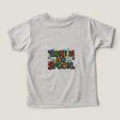 スプーンなど存在しない。ミニマリスト引用Tシャツ (デザイン裏面)