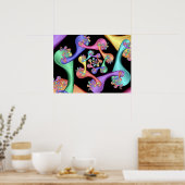 スプーンのスパイラル ポスター (キッチン)