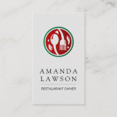 スプーンのロゴ 予約カード (正面)