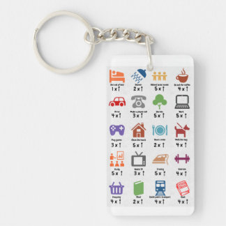 スプーンの反対のキーホルダー キーホルダー