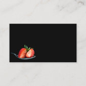 スプーンの名刺のおいしいいちご 名刺 (正面)