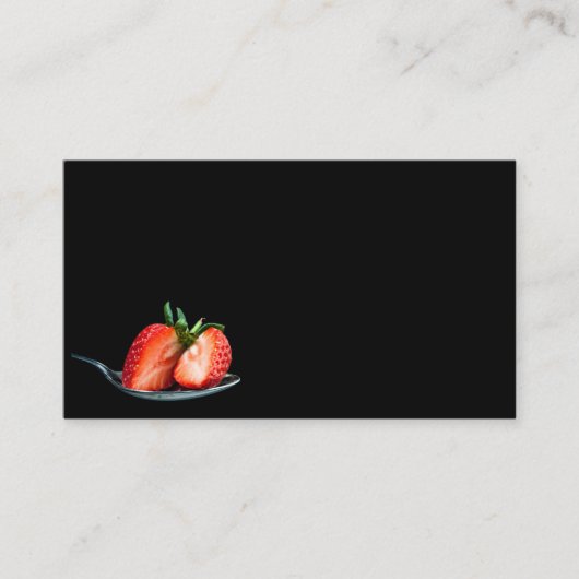 スプーンの名刺のおいしいいちご 名刺 (正面)