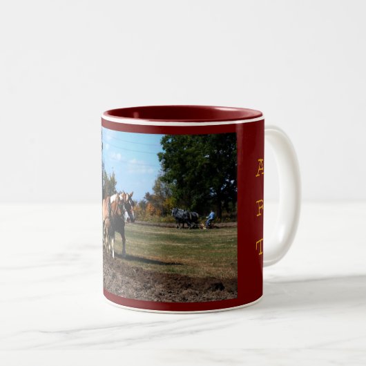 スプーンの川の日の2008年の芸術 ツートーンマグカップ (正面右)