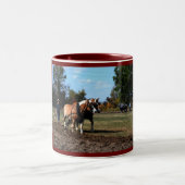 スプーンの川の日の2008年の芸術 ツートーンマグカップ (中央)