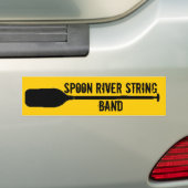 スプーンの川の紐バンド バンパーステッカー (車上)