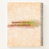 スプーンの測定用個人用料理本レシピノート ノートブック (裏面)