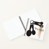 スプーンの測定用個人用料理本レシピノート ノートブック (内部)