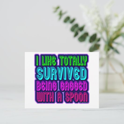 スプーンの生存者とギャグで加工される! ポストカード (スタンド正面)