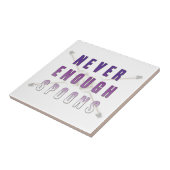 スプーンは決して十分ではない タイル (側面)