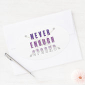 スプーンは決して十分ではない 楕円形シール (封筒)