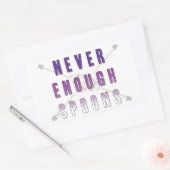 スプーンは決して十分ではない 長方形シール (封筒)