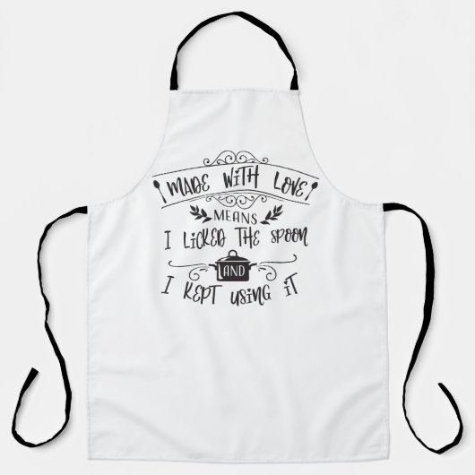 スプーンをなめた エプロン (正面)