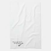 スプーンを舐めるのに時間を常にかけて下さい キッチンタオル (縦)