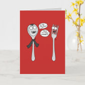 スプーンキー – ファニーハロウィーングリーティングカード カード (黄色い花)