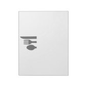 スプーンナイフフォークグラフィック ノートパッド (回転)