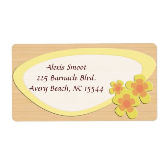 スプーンファンキーキーな花 ラベル (正面)