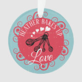 スプーンベーキングパーソナライズされたクリスマス オーナメント (正面)