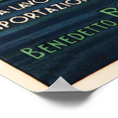 スプーンマーメイドスポンジヴィンテージイタリアンヴェネツィアアド ポスター (角)