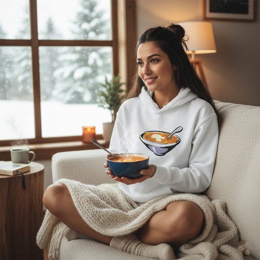 スプーン入りトマトスープ丼 パーカ