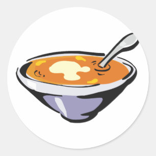 スプーン入りトマトスープ丼 ラウンドシール
