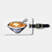 スプーン入りトマトスープ丼 ラゲッジタグ (正面横)