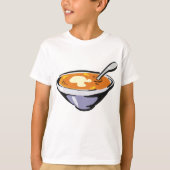 スプーン入りトマトスープ丼 Tシャツ (正面)