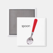 スプーン冷凍機磁石 マグネット (正面/裏面)