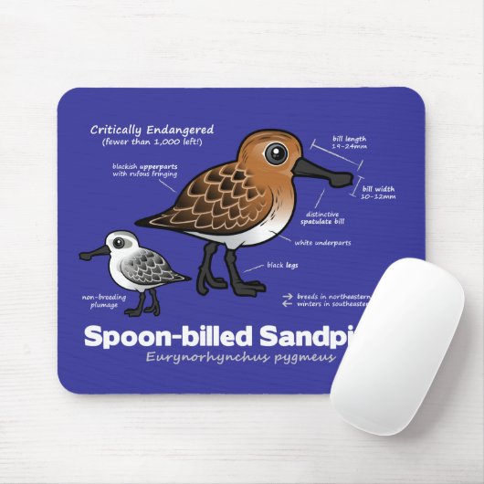 スプーン勘定書を出されたシギの統計量 マウスパッド (マウス)