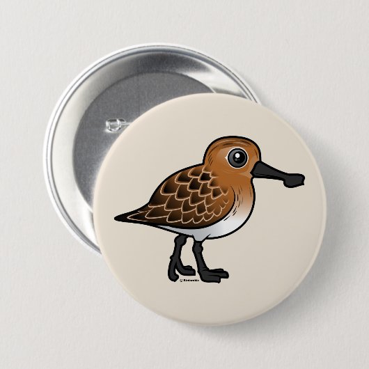 スプーン勘定書を出されたシギの繁殖 缶バッジ (正面&裏面)