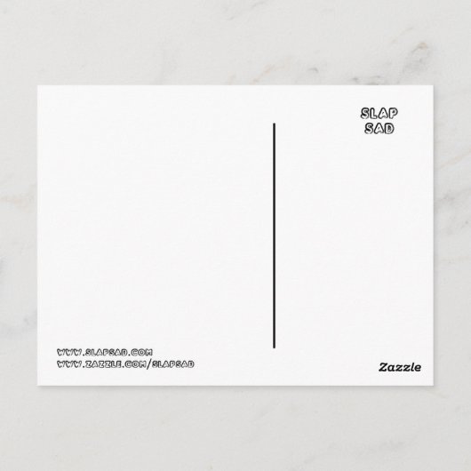 スプーン化された舌のツイスター – Peter Piper ポストカード (裏面)