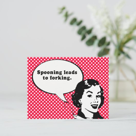 スプーン化は分裂につながる ポストカード (スタンド正面)